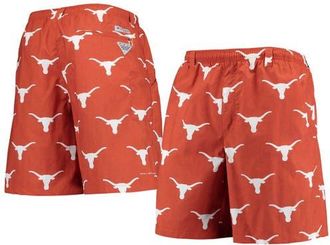 Columbia Mens Columbia Texas Orange Texas Longhorns PFG Backcast II 8 Omni-Shade Hybrid Shorts in Burnt Orange at Nordstrom, Size Medium