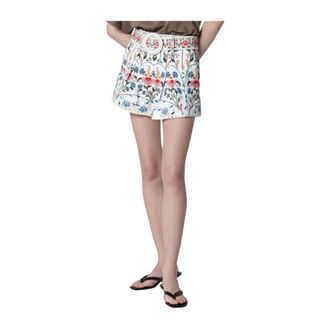 Farm Rio FARM Rio, Short Shorts, female, Multicolor, Size: W25 Fraga Print Shorts