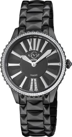 Gevril Group Siena Quartz Black Dial Ladies Watch 11724