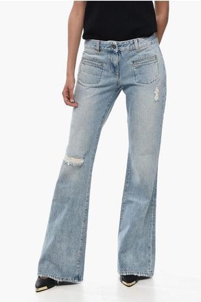 Palm Angels Licht gewassen Bootcut Fit Denim 29 cm in blauw