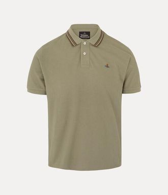 Vivienne Westwood Classic Polo Solid Piquet Covert-green XXL Men