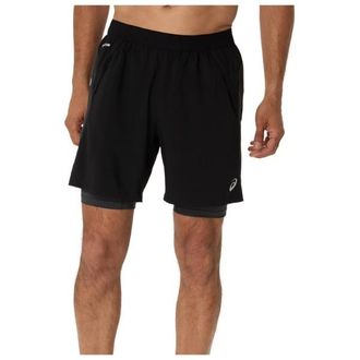 Asics Road 2-n-1 7 Short Laufshorts f&uuml;r Herren | schwarz