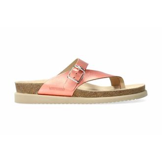 Mephisto Lichtgewicht Teenslipper - Dames - Slippers - Rood - 35 EU - Leer - Schoenen