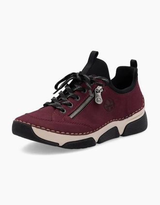 Rieker Womens Rieker ladies sneaker 45973-36 bordeaux - Red - Size: 7