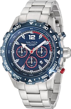 Nautica Mens Nst Stainless Steel Quartz Analog Watch