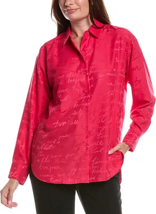 Karl Lagerfeld Karl Lagerfeld Jacquard Script Blouse
