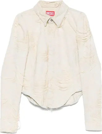 Diesel Womens Denim Cotton Shirt