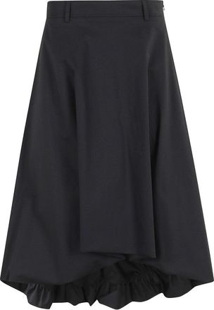 Moschino Flared Midi Skirt With Structured Shape