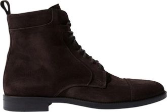 Scarosso Dante Su&egrave;de Laarzen - Heren - Veterlaarzen - Bruin - 42 1/2 EU - Su&egrave;de - Schoenen