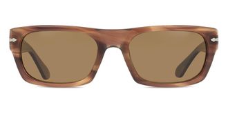 Persol PO3398S Polarized 120857 Mens Sunglasses Brown Size 55