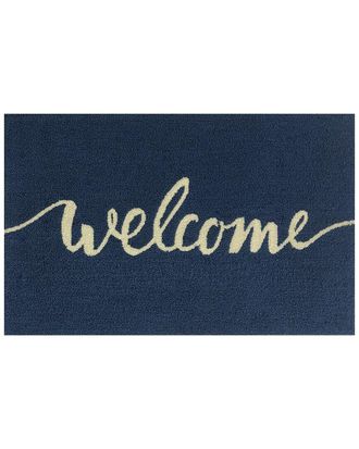 The Rug Market Welcome Script Indoor/Outdoor Doormat
