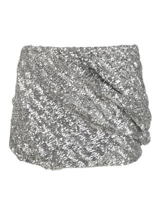 The Attico Sequin mini skirt