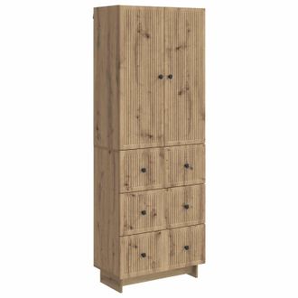 vidaXL Juego De Armarios 2 Uds. Roble Artisan Madera De Ingenier&iacute;a Vidaxl