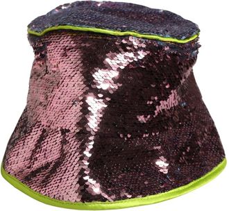 Dolce & Gabbana Fisherman Hat - Dames - Hoeden - Paars - ONE Size - Katoen - Accessoires