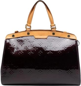 Louis Vuitton Pre-owned Brea MM - Dames - Vintage Handtas - Paars - ONE Size - Leer - Vintage
