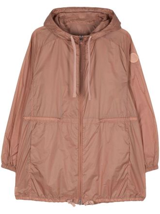 Moncler Cappotto Airelle con cappuccio - Rosa