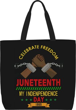 Generic Women Handbag Juneteenth Celebrations Black American Freedom Day Daily Bag Lightweight Casual Crossbody Bags, For Swim, Christmas, Daily, Gym, School