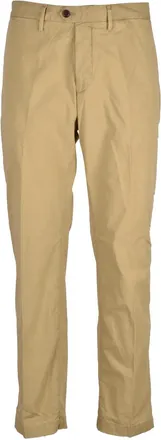 Modfitters Straight-Leg Stretch Fabric Pants with Versatile Khaki Tone