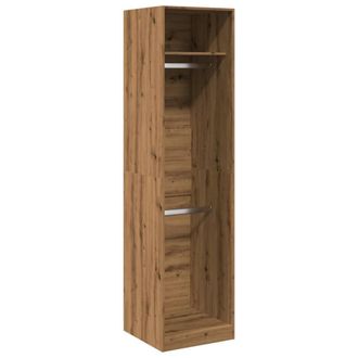 Berkfield Home Wardrobe Artisian Oak 50x50x200 cm Engineered Wood in Brown | Size: 50 x 50 x 200 cm