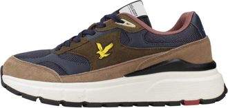 Lyle & Scott Runner 01 - Heren - Sneakers - Bruin - 43 EU - Leer - Schoenen