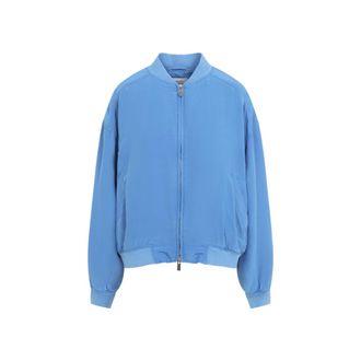 Versace Blue Solid Jacket