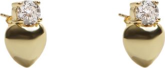 Argento Vivo Heart Stud Earrings in Gold at Nordstrom Rack