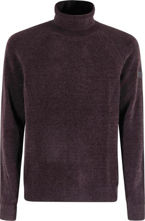 Roberto Ricci Design Velvet Turtleneck Knit - Heren - Coltruien - Rood - XL - Polyester - Truien & Vesten