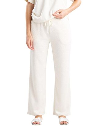 Natori Quilted Geo Knit Jacquard Straight Leg Pant