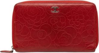 Chanel Pre-owned Wallets, female, Red, Size: ONE SIZE Pre-owned Long Wallet