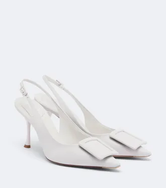 Roger Vivier Salones destalonados Viv In The City de piel