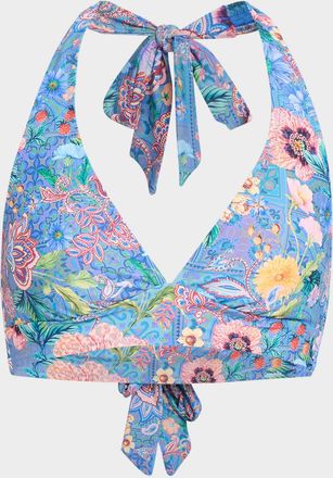 Johnny Was Lilliana Halter Bikini Top