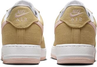 Nike Mens Air Force Sneakers Beige Linen Canvas