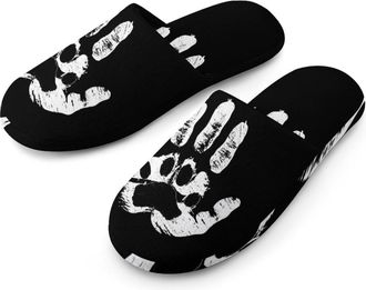 Generic Pet Lovers Hand And Paw Mens House Slippers Slip Indoor Slipper On Shoes Warm Outdoor