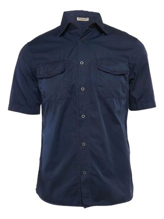 Bottega Veneta pocketed short-sleeve shirt - men - Cotton - S - Blue