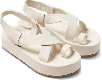 beek Caracara Platform Sandal in Vanilla at Nordstrom, Size 9