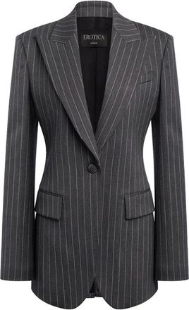 Dondup Jassen, Dames, Grijs, S, Wol, Blazer