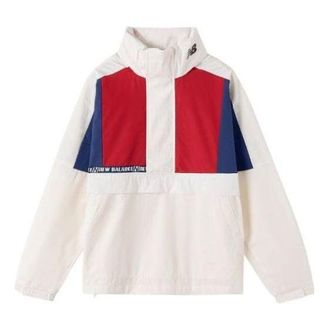 New Balance Vintage Colorblock Jacket White Blue Red NAA13023-DRE