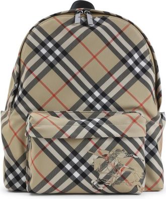 Burberry Beige Small Check Backpack