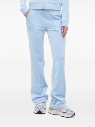 Juicy Couture Pantaloni con ricamo - Blu