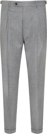 Berwich Pantaloni con pieghe e bottoni - Grigio