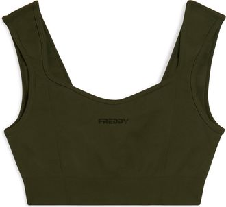 Freddy Top sportivo seamless con scollo a cuore e supporto leggero
