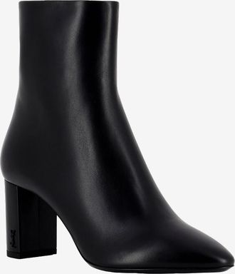 Saint Laurent Stiefeletten mit Absatz aus Nappaleder Lou 70