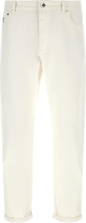 Brunello Cucinelli Jeans, Heren, Wit, 5Xl, Jeans