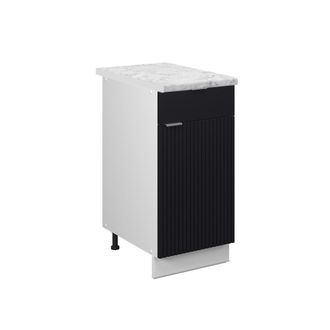Vicco Mueble Bajo De Cocina Fame-line, Rayas Negras, 40 Cm, Et M&aacute;rmol