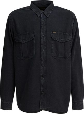 Filson Overhemden, Heren, Zwart, M, Denim, Denim Guide Shirt