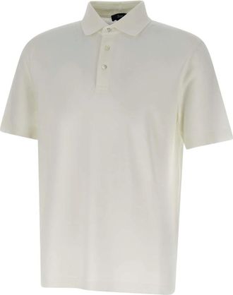 Herno Double-layer Cotton Piqu&eacute; Polo Shirt - male - Herno - Polo Shirts - White - XS - Tops