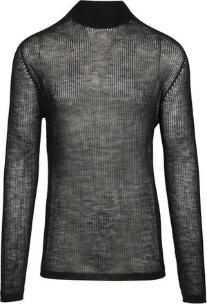 Rick Owens Oversized Kasjmier Trui - Heren - Cashmere truien - Zwart - M - Kasjmier - Truien & Vesten