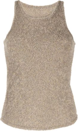 Low Classic sleeveless fleece knitted top - women - Nylon/Wool - S - Green