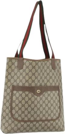 Gucci Pre-owned Tote Bags, female, Beige, Size: ONE SIZE Pre-owned Vintage Tote Bag