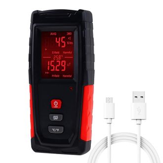 OEM Comprobador Emc Digital, Detector De Radiaci&oacute;n De Campo El&eacute;ctrico Y Magn&eacute;tico, Medici&oacute;n De Temperatura Con Pantalla A Color Y Bater&iacute;a Recargable